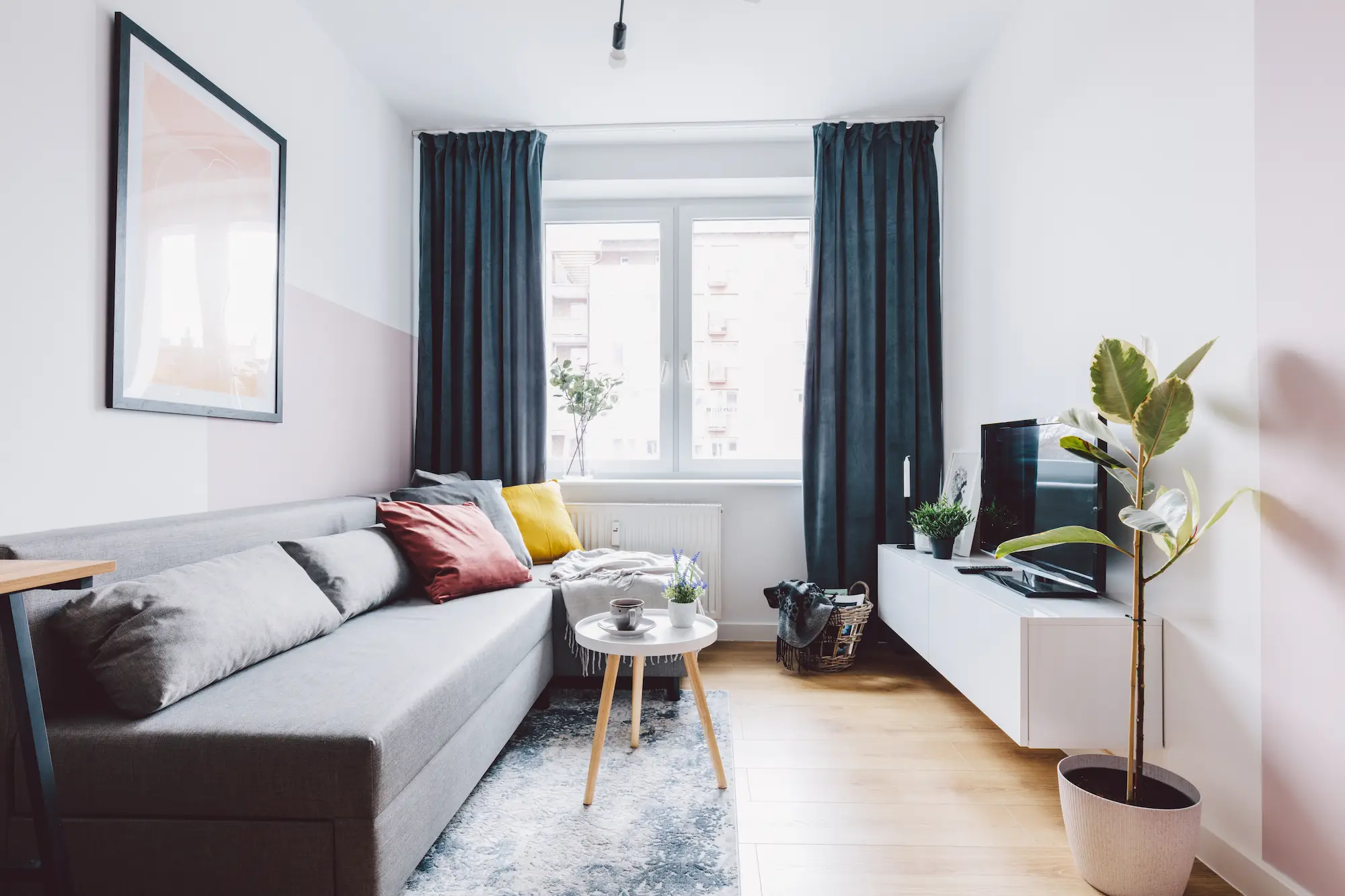 interior de apartamento compacto